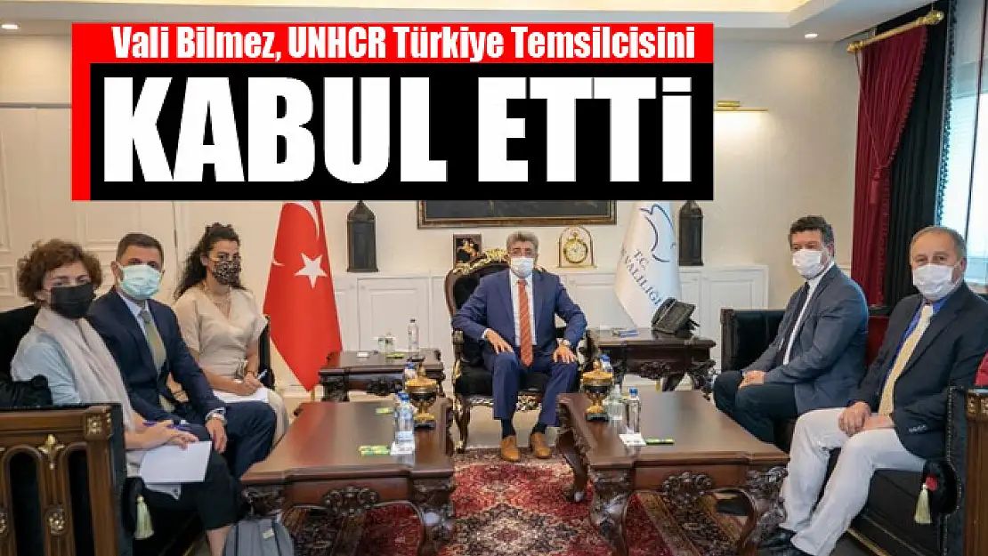 Vali Bilmez, UNHCR Türkiye Temsilcisini kabul etti