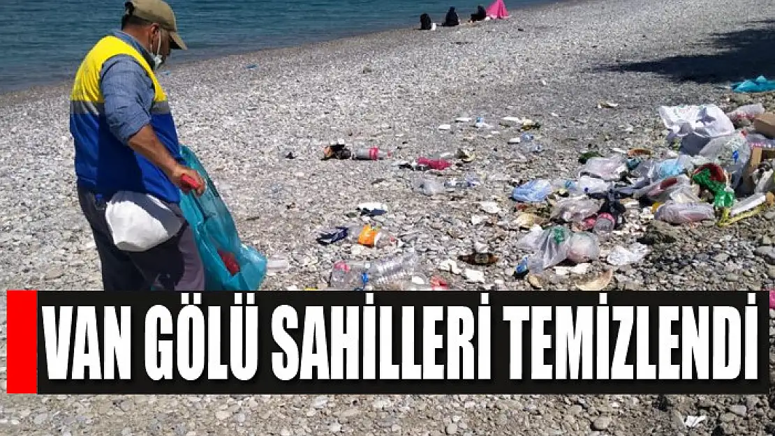 Van Gölü sahilleri temizlendi