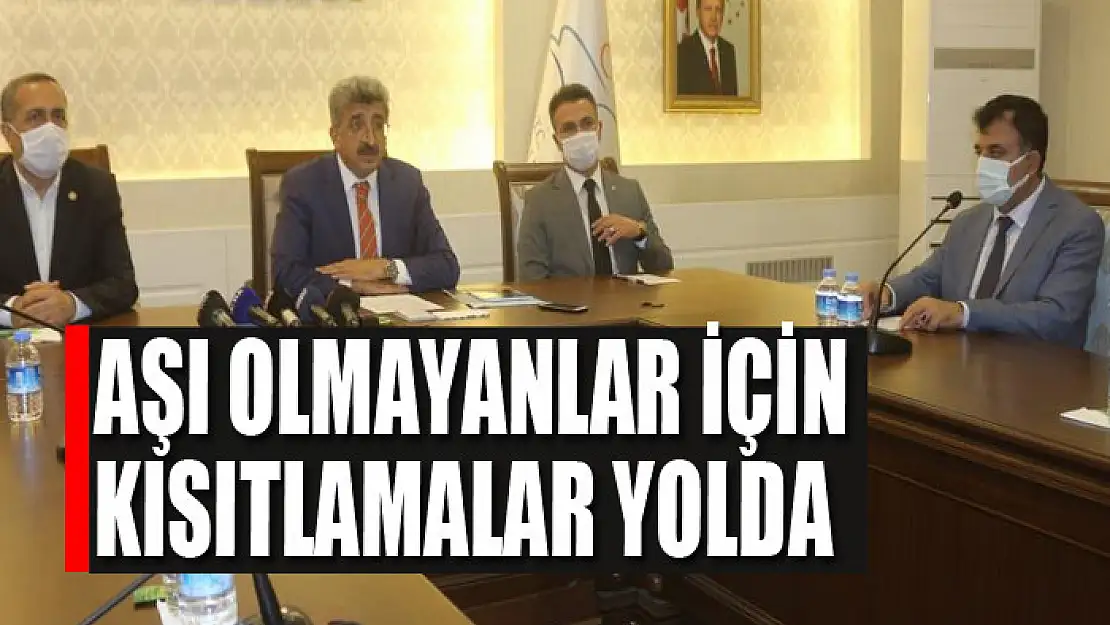 Aşı olmayanlar için kısıtlamalar yolda