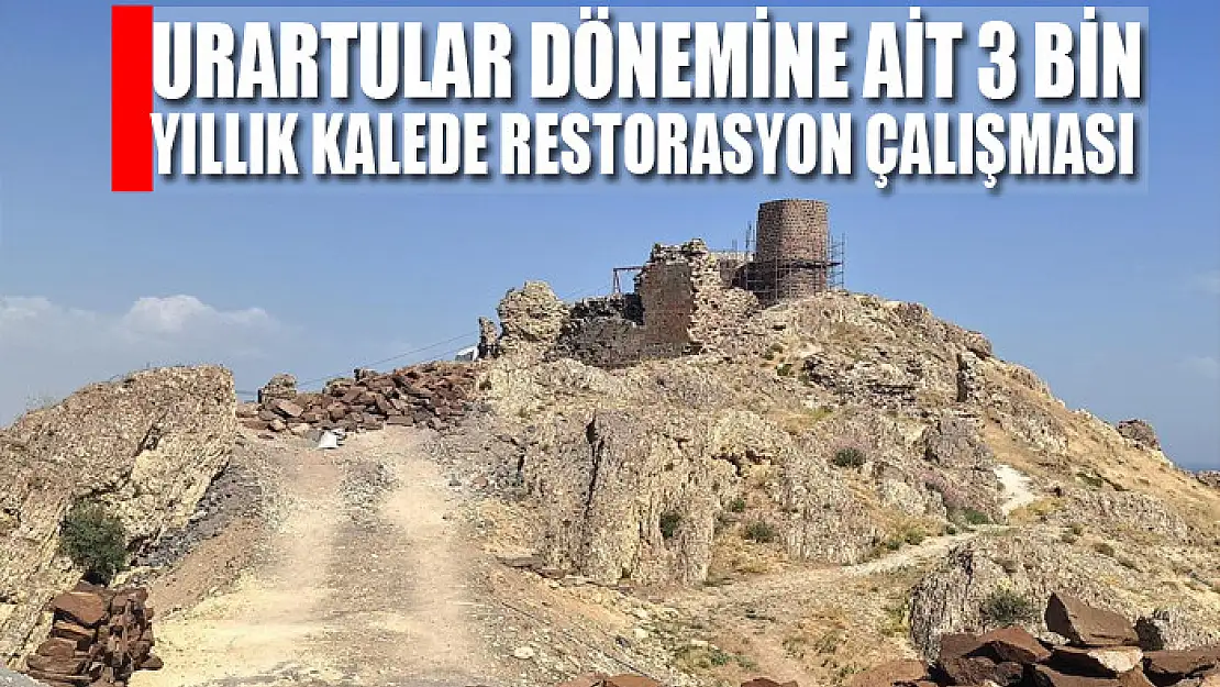 Urartular dönemine ait 3 bin yıllık kalede restorasyon çalışması