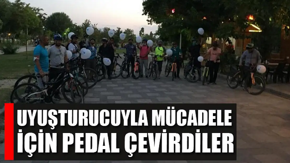 Uyuşturucuyla mücadele için pedal çevirdiler