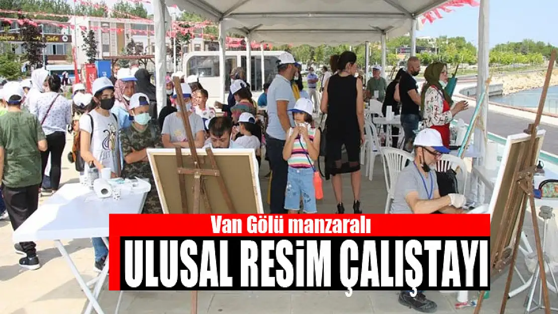 Van Gölü manzaralı Ulusal Resim çalıştayı