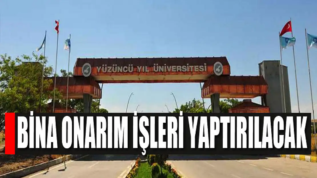 Bina onarım işleri yaptırılacak