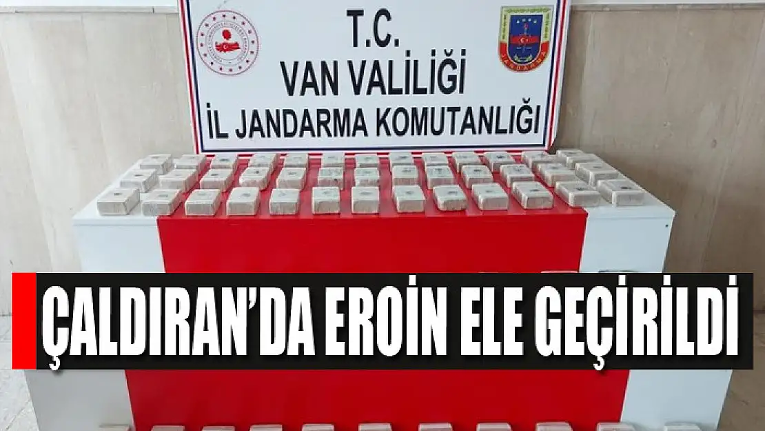 Çaldıran'da 41 kilo eroin ele geçirildi