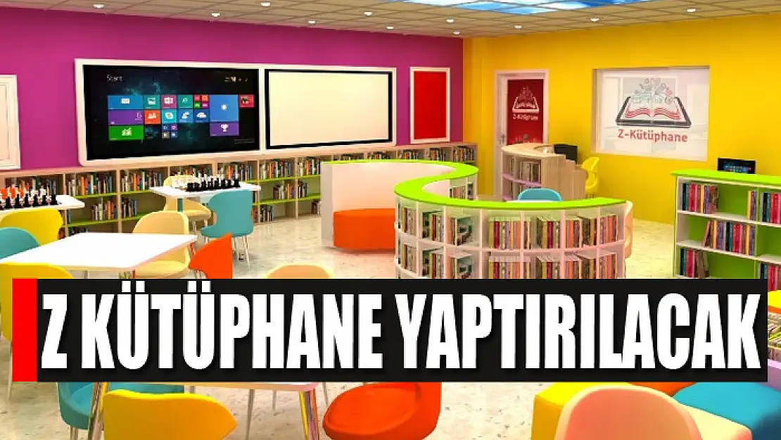 Z kütüphane yaptırılacak