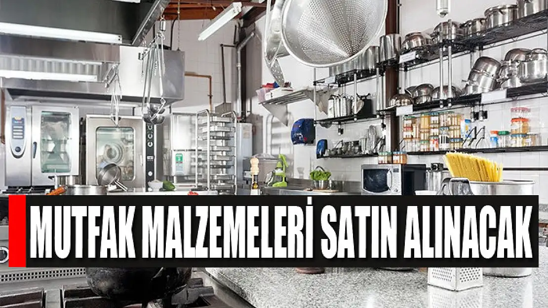 Mutfak malzemeleri satın alınacak