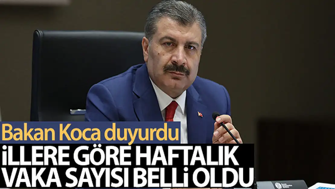 İllere göre haftalık Covid-19 vaka sayısı açıklandı