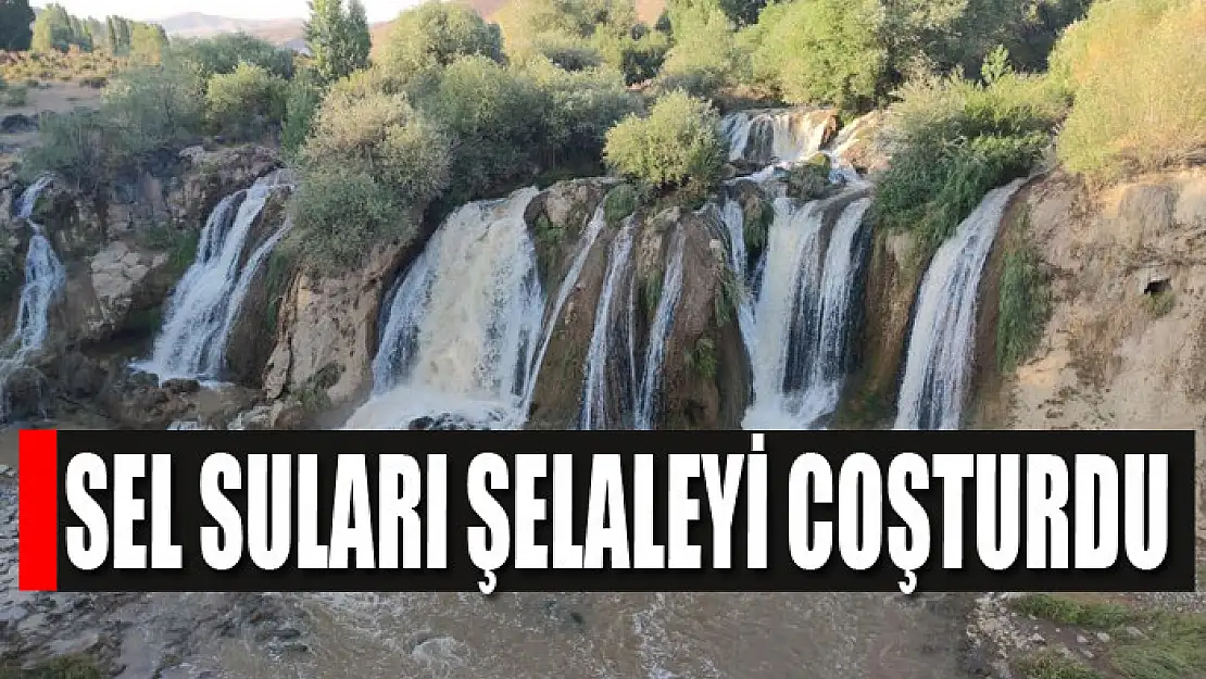 Sel suları şelaleyi coşturdu