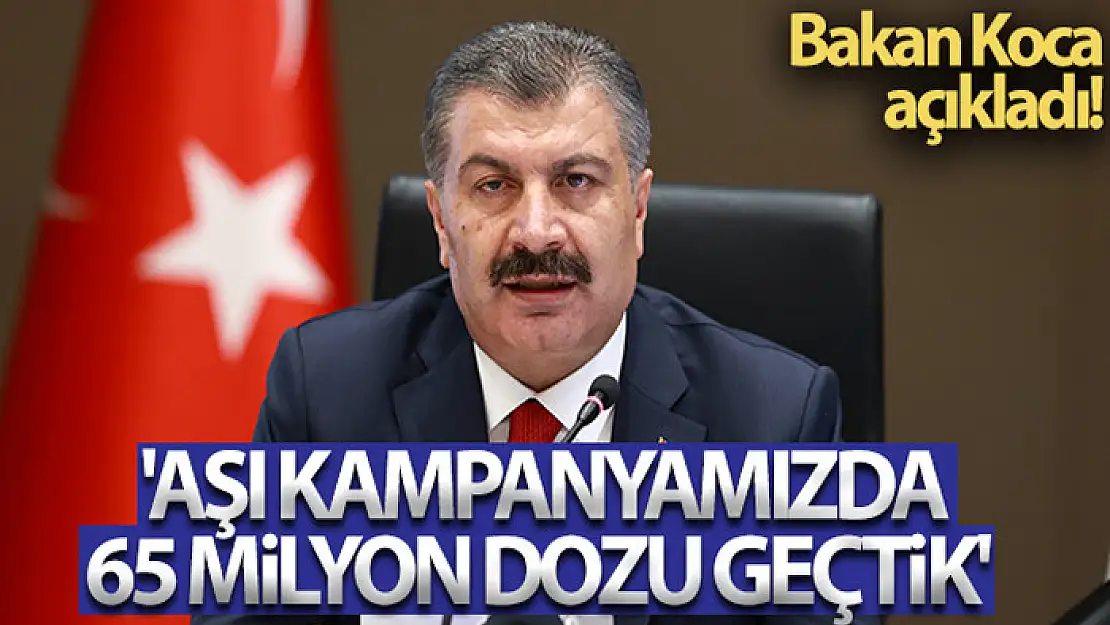 Bakan Koca'dan aşı mesajı