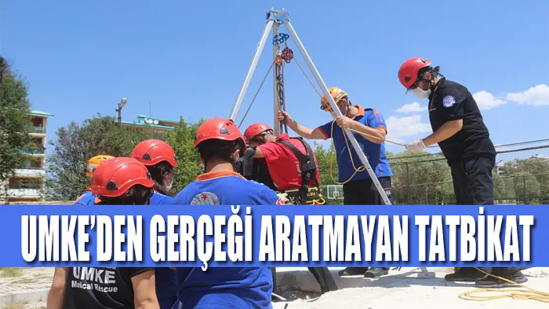 UMKE'den gerçeği aratmayan tatbikat