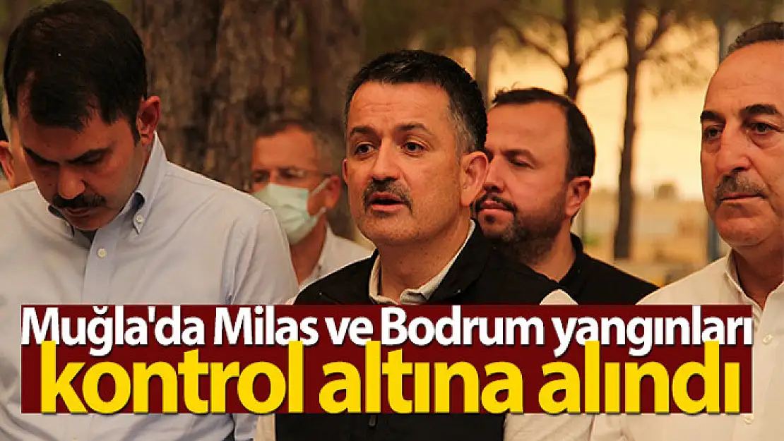 Bakan Pakdemirli: Muğla'da Milas ve Bodrum yangınları kontrol altına alındı