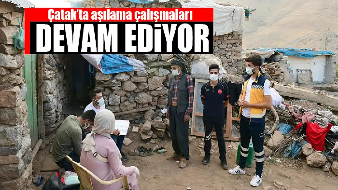 Çatak'ta aşılama çalışmaları devam ediyor