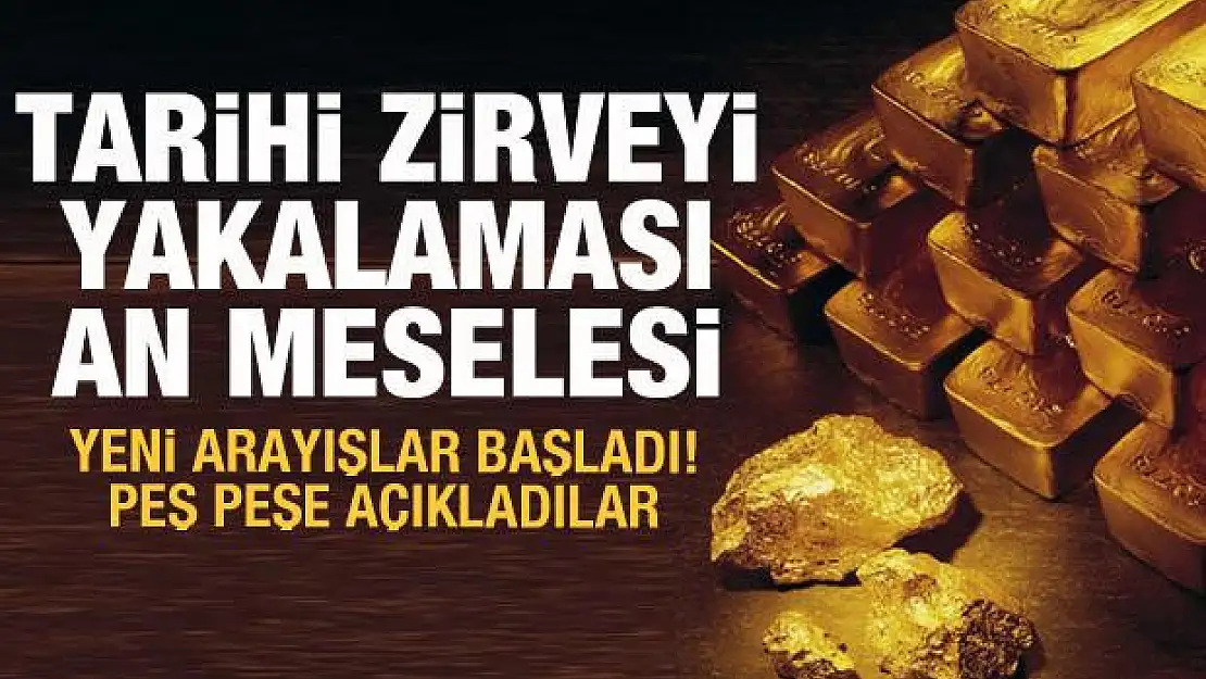 Altın yeni dostlar arıyor! Tarihi zirveyi yakalaması an meselesi