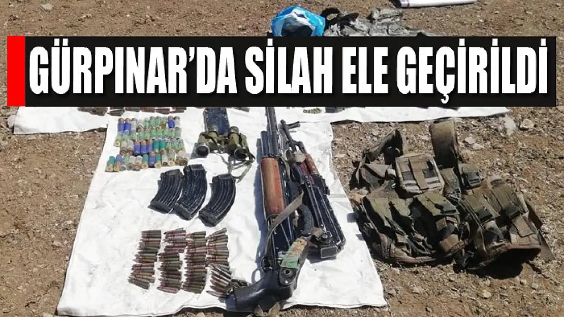 Gürpınar'da silah ele geçirildi