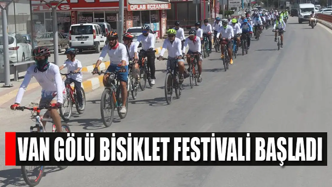 Van Gölü Bisiklet Festivali başladı