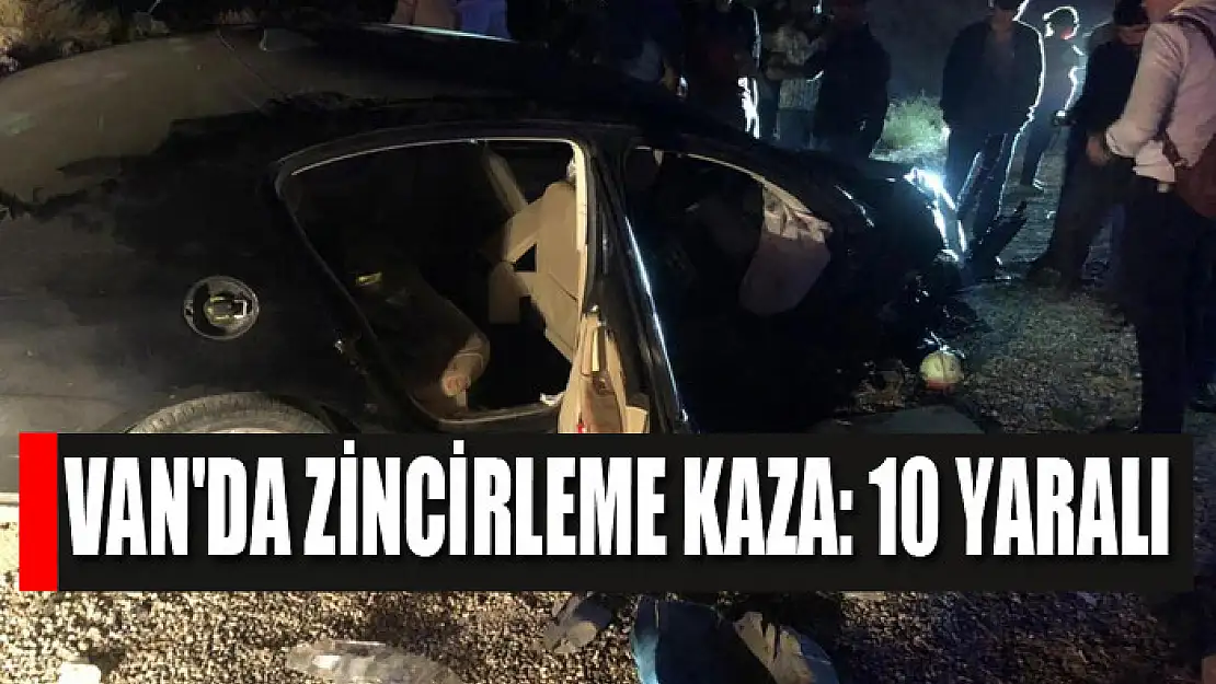 Van'da zincirleme kaza: 10 yaralı