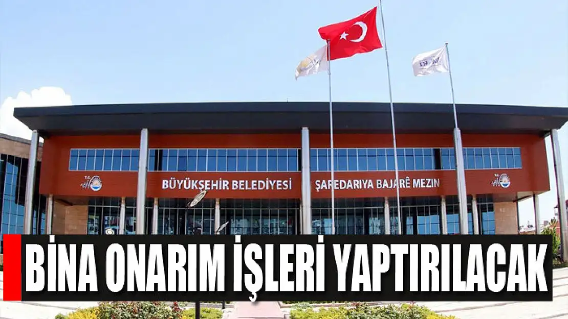 Bina onarım işleri yaptırılacak