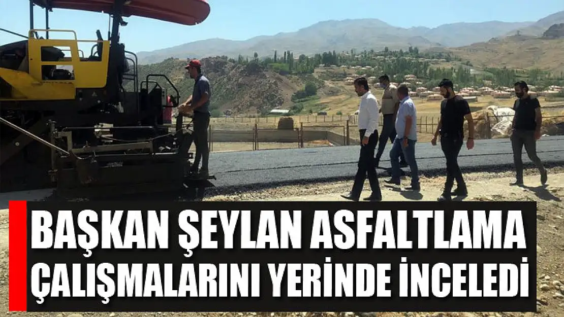 Başkan Şeylan asfaltlama çalışmalarını yerinde inceledi