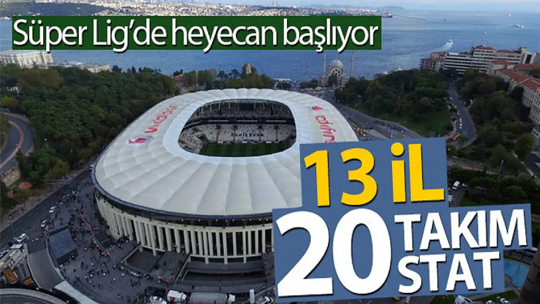 Süper Lig'de 13 ilden 20 takım 20 statta oynayacak