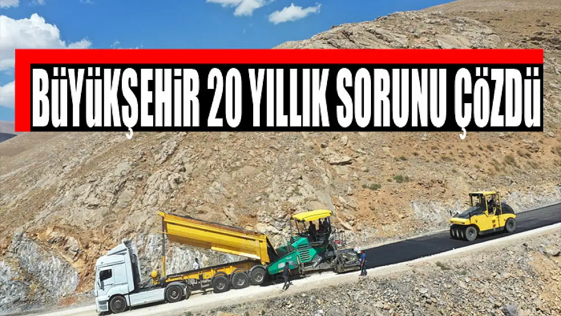 Büyükşehir 20 yıllık sorunu çözdü