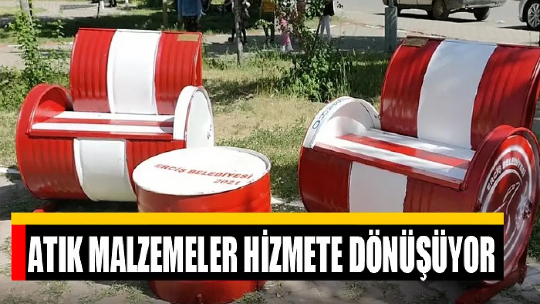 ATIK MALZEMELER HİZMETE DÖNÜŞÜYOR