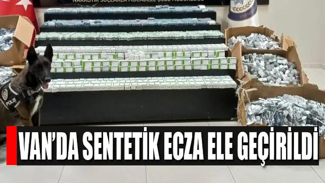 Van'da sentetik ecza ele geçirildi