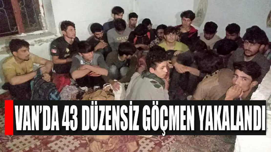 Van'da 43 düzensiz göçmen yakalandı