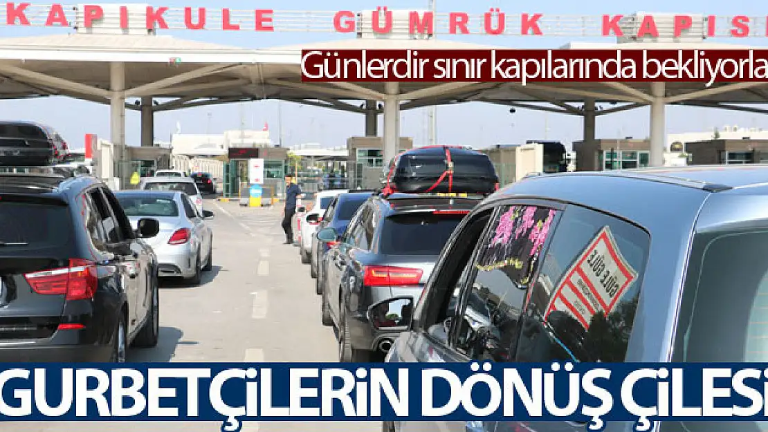 Kapıkule, Hamzabeyli ve Pazarkule sınır kapılarında yoğunluk günlerdir sürüyor