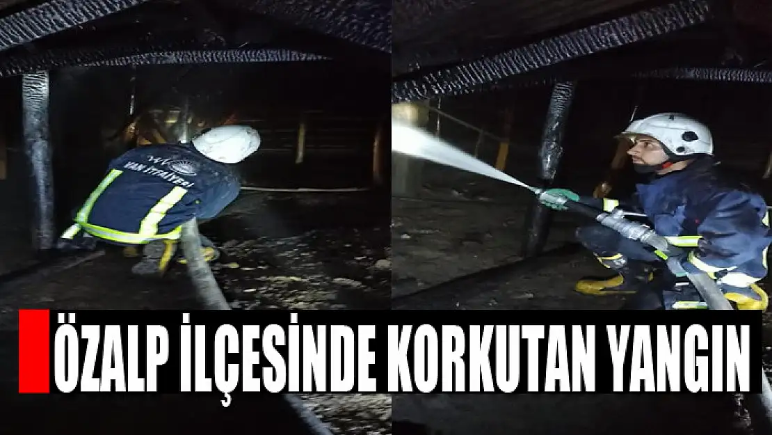 Özalp ilçesinde korkutan yangın