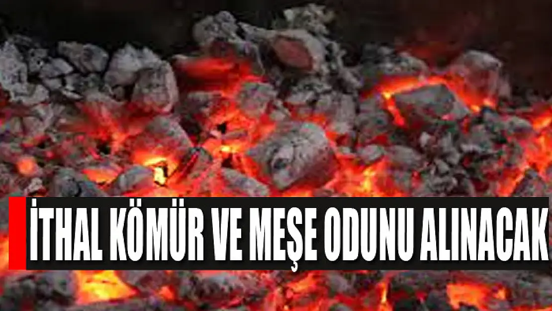 İthal kömür ve meşe odunu alınacak