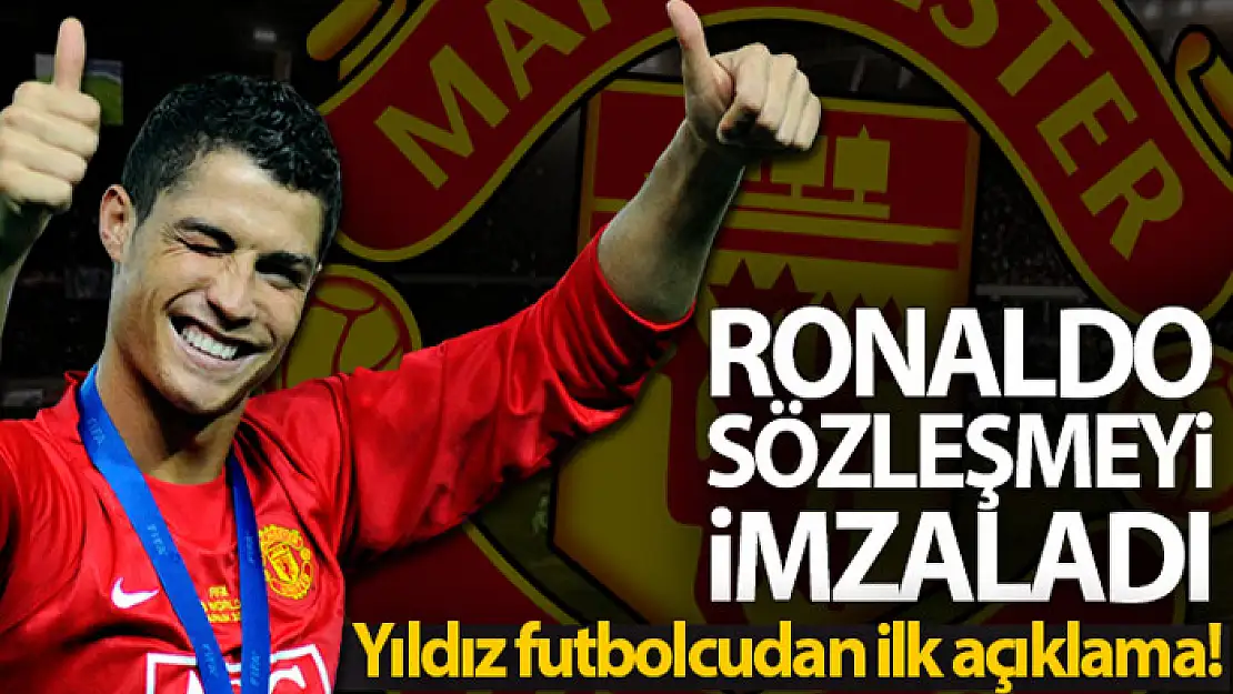 Cristiano Ronaldo resmen Manchester United'ta