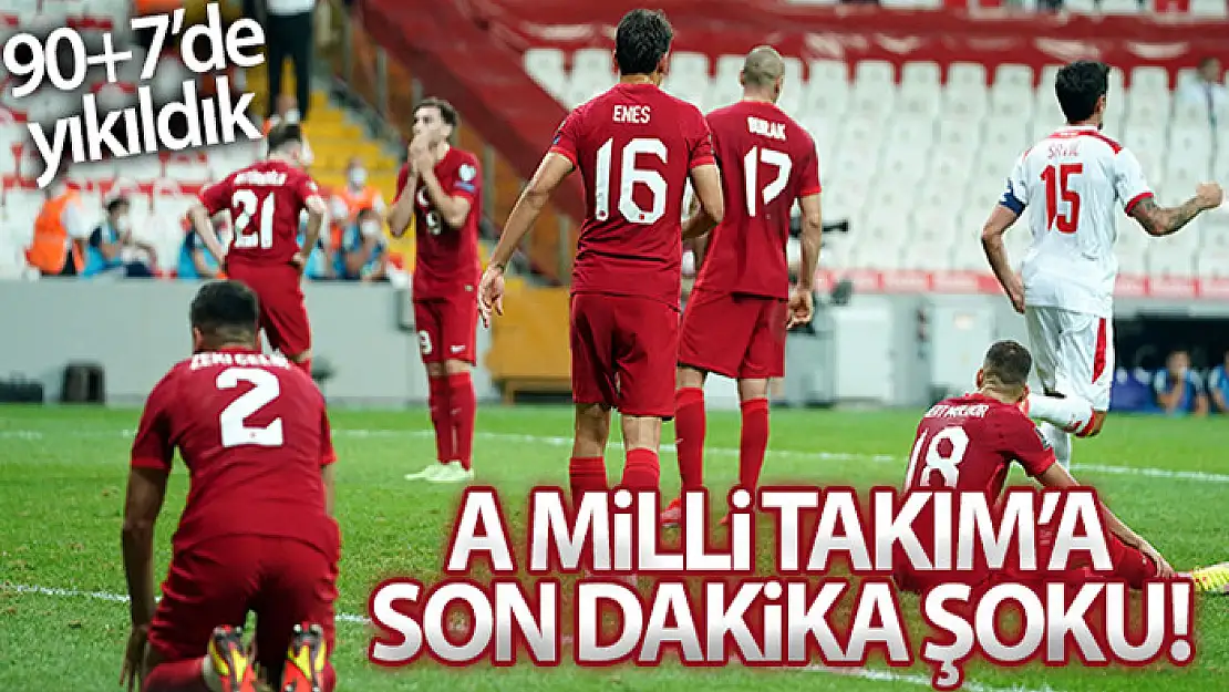 A Milli Takıma son dakika şoku