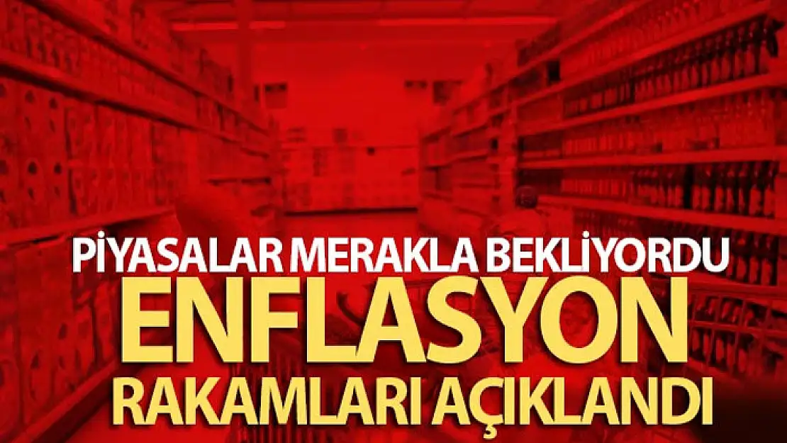 Ağustos ayı enflasyonu açıklandı