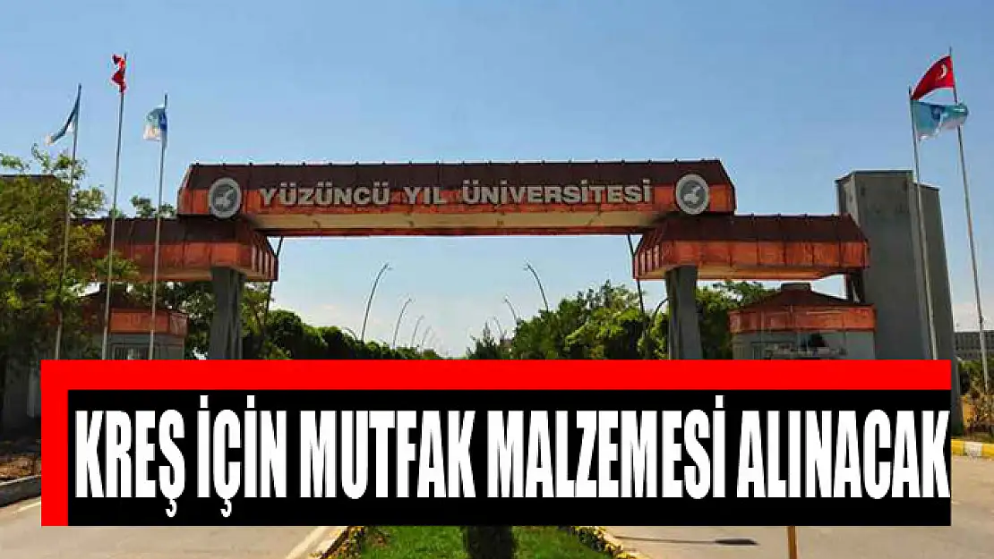 Kreş için mutfak malzemesi alınacak