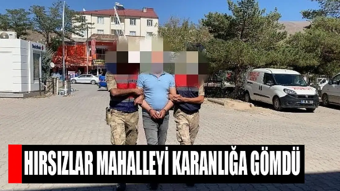 HIRSIZLAR MAHALLEYİ KARANLIĞA GÖMDÜ