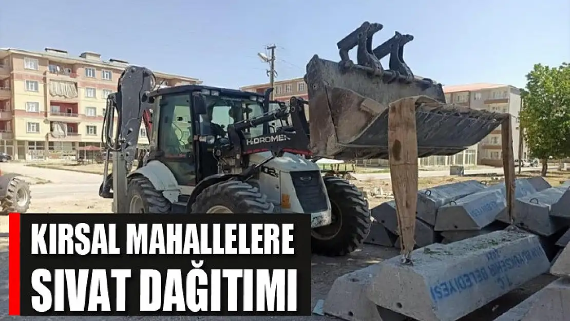 Muradiye'de kırsal mahallelere sıvat dağıtımı