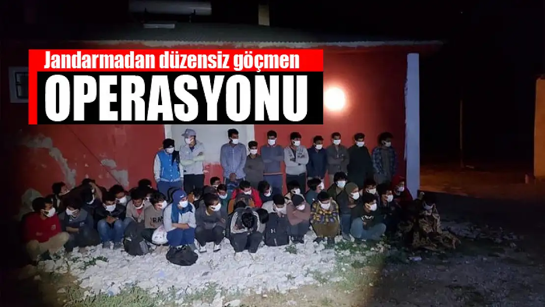 Jandarmadan düzensiz göçmen operasyonu