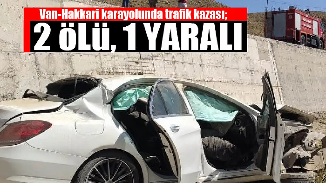 Van-Hakkari karayolunda trafik kazası 2 ölü, 1 yaralı