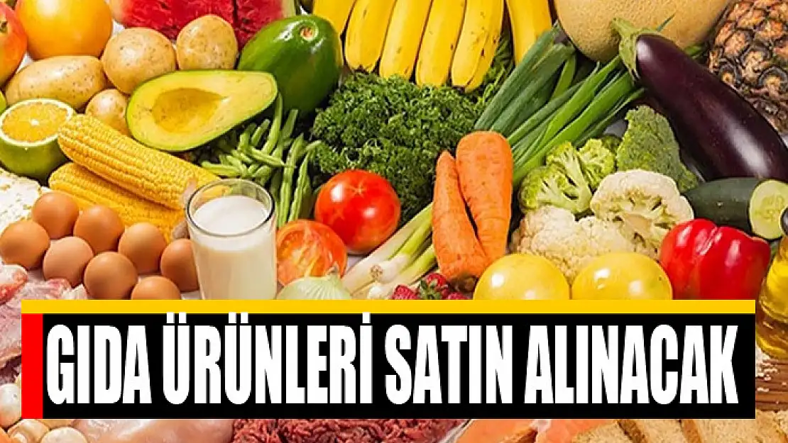 GIDA ÜRÜNLERİ SATIN ALINACAK