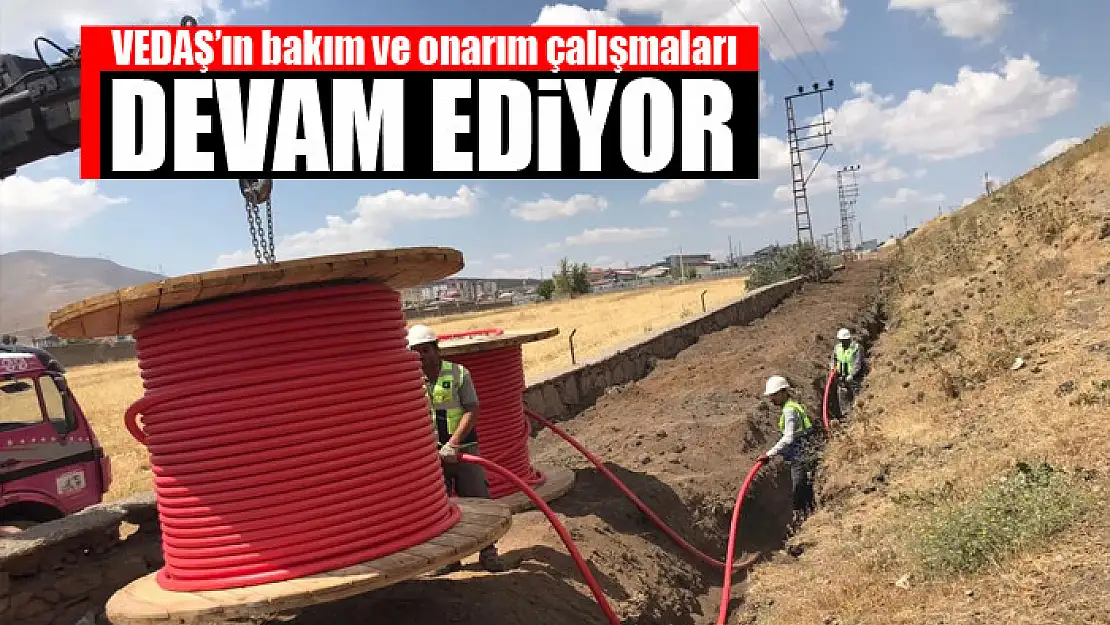 VEDAŞ'ın bakım ve onarım çalışmaları devam ediyor