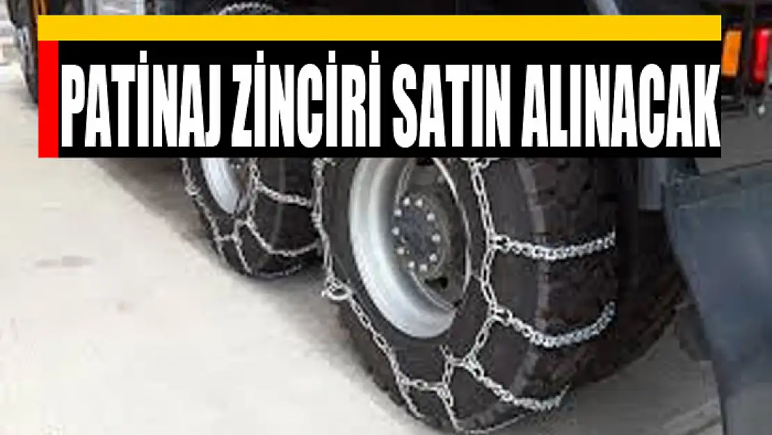 Muhtelif ebatlarda patinaj zinciri satın alınacak