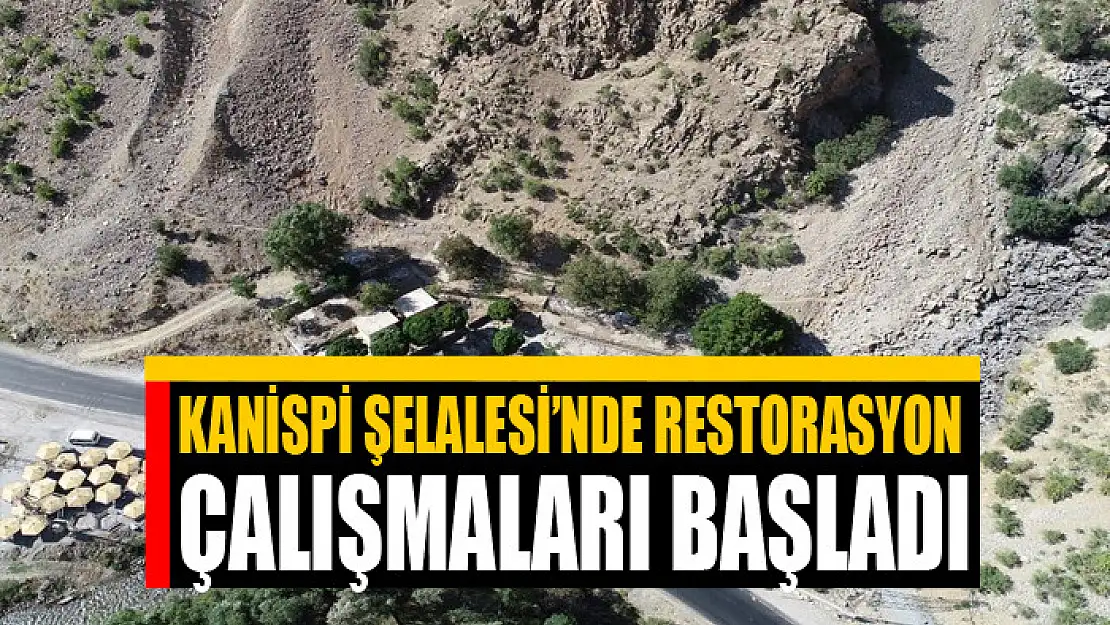 Kanispi Şelalesi'nde restorasyon çalışmaları başladı