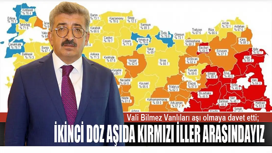 VAN, İKİNCİ DOZ AŞIDA KIRMIZI İLLER ARASINDA