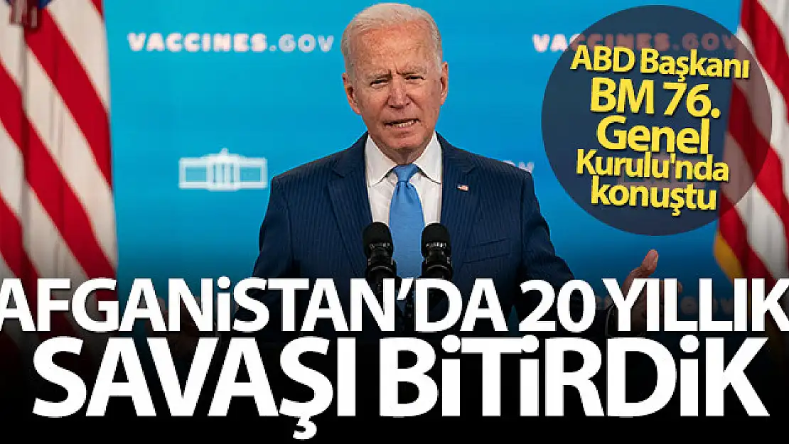 ABD Başkanı Joe Biden'dan Afganistan açıklaması!