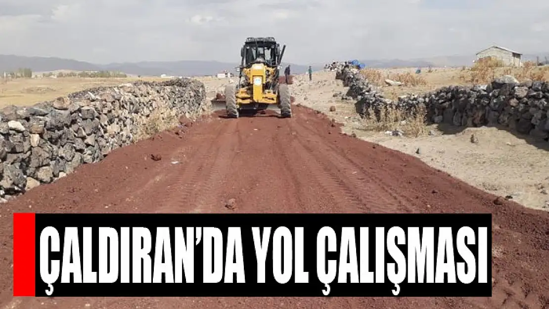 ÇALDIRAN'DA YOL ÇALIŞMASI