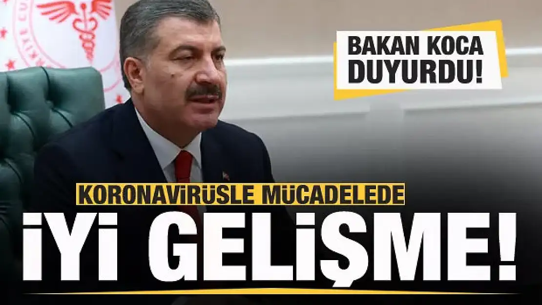 Bakan Koca'dan son dakika açıklaması! İyi haberi duyurdu