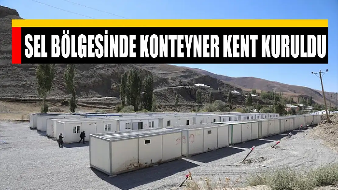 SEL BÖLGESİNDE KONTEYNER KENT KURULDU