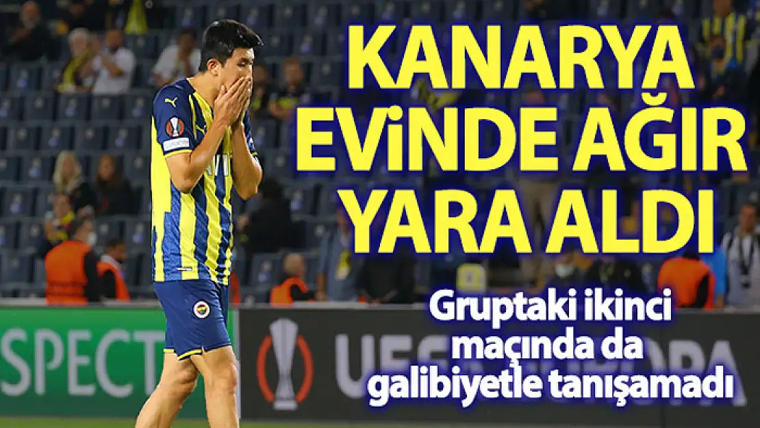 Fenerbahçe evinde ağır yara aldı