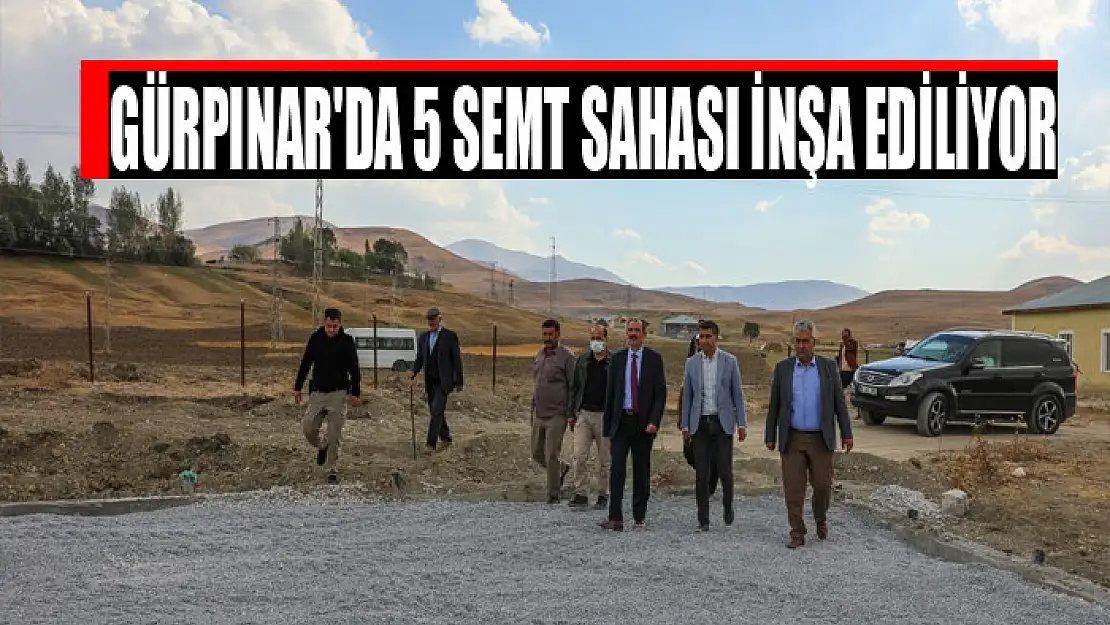 Gürpınar'da 5 semt sahası inşa ediliyor