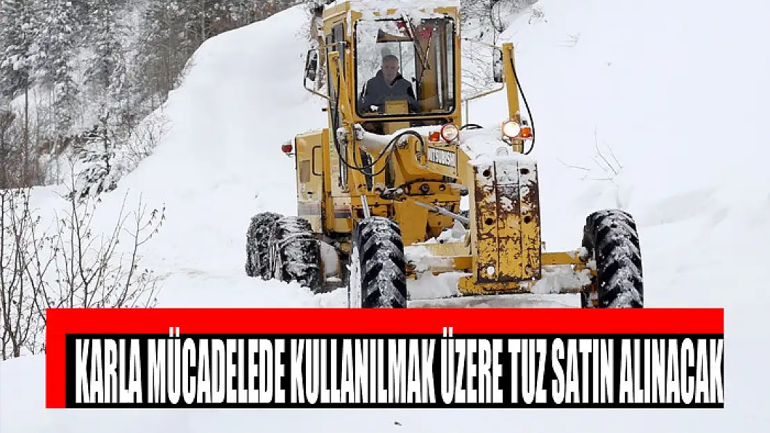 Karla mücadelede kullanılmak üzere tuz satın alınacak